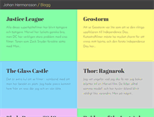 Tablet Screenshot of johanhermansson.se